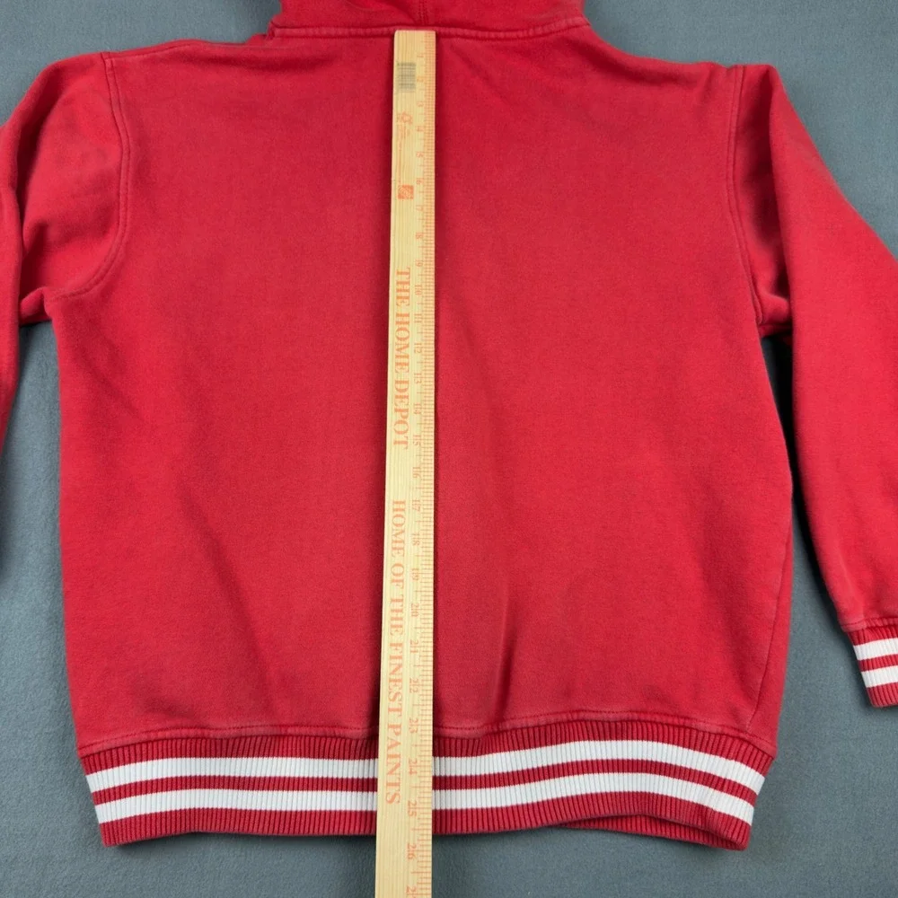 Southpole Classic Red Full Zip Hoodie Mens Large Y2K Streetwear Graphic Logo